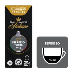 Koffiecups Espresso Forte - Gran Maestro Italiano 6x20st.